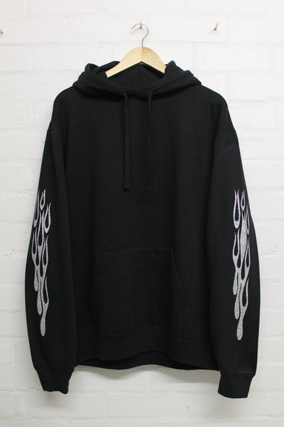 Glitterbomb Flame Hoodie Black LMDN