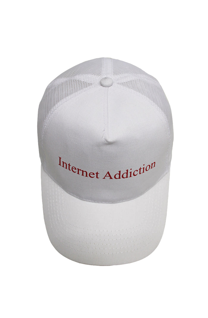 Internet Addiction Trucker Cap - White