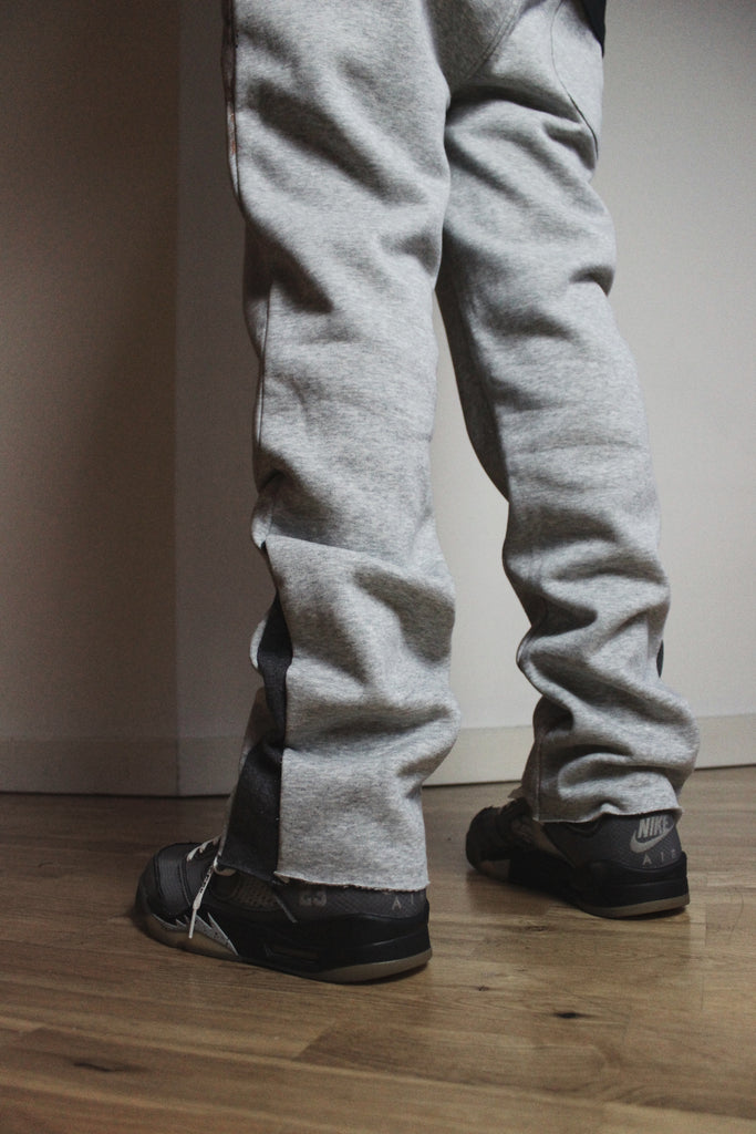 Reworked Flare Joggers - Grey/Grey